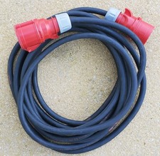 ALL PHASE EXTENSION LEAD 415V 32amp 5 PIN HOOK UP LEAD 10 meters