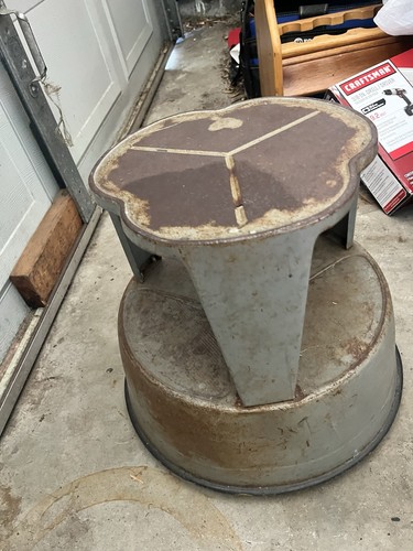 Vintage kick kik step stool - step,