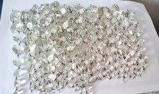 Old octagonal crystal graduated prism beads for chandeliers