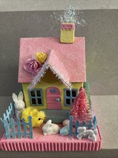 Easter Village House putz