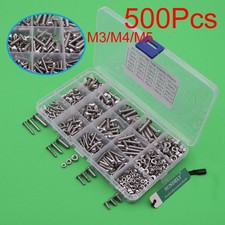 500pcs M3 M4 M5 Metric Hex