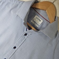 TM Lewin Blue Micro Check