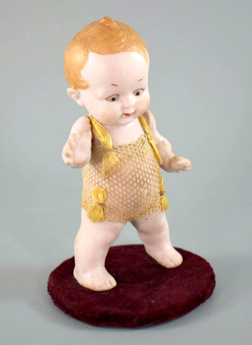 Vintage all bisque - bisque, kewpie