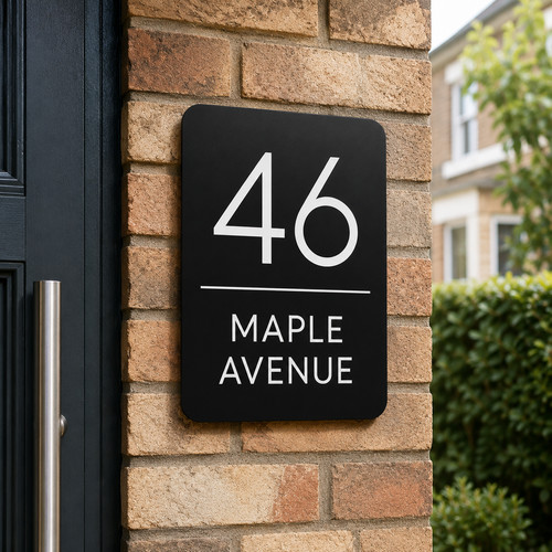 House number plaques - number,