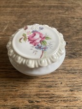 Small Bone China Coalport Shrewsbury Trinket Dish with Lid Excellent Condition