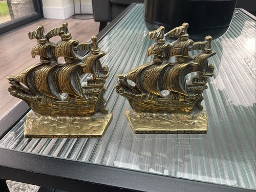 Vintage solid brass heavy - solid,