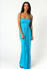 Womens Strapless Maxi Dress