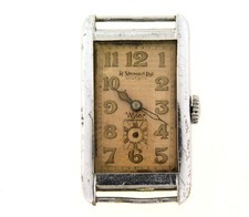 Vintage Gents Wyler rectangular wristwatch   manual wind  subsidiary  seconds