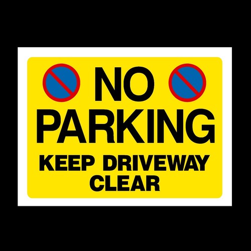 Parking keep driveway clear - parking,