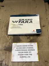 Suzuki Grand Vitara SZ5 2010 1.9 Diesel Owners Manual