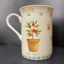 Price & Kensington Fruits Orange Tree Apple Tree Plums Seeds fine bone china mug