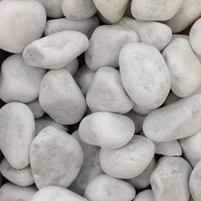 White Pebbles Decorative Stone for Fish Tank Aquarium 1kg