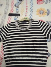 Debenhams Ladies Short Sleeve Jumper Size 12