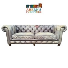 Halo leather chesterfield sofa - leather,
