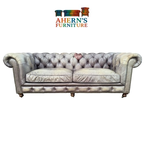 Halo leather chesterfield sofa - leather,