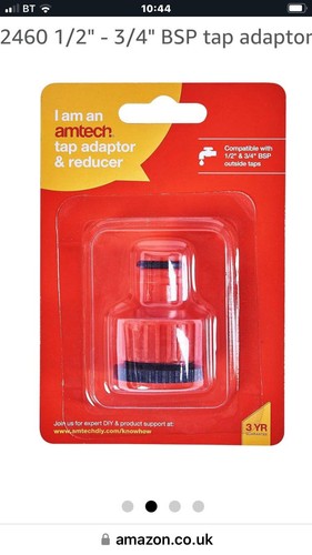 Amtech tap adaptor and - amtech,