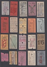 TWENTY Vintage Transport Buses Bus / Coach Used Tickets Ticket UK GB Area
