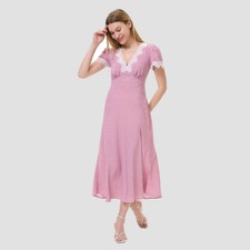 Women's Cap Sleeve Lace Trim