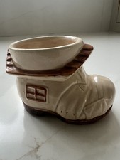 Vintage Pottery Old Boot House