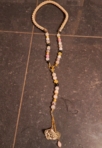 Multicolour round beaded rope - round,