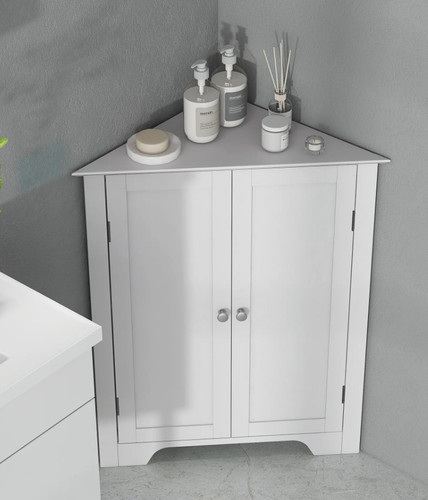 White corner cabinet - corner,