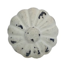 White Cast Iron Cupboard Knob