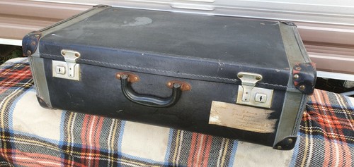Vintage suitcase with original - vintage,