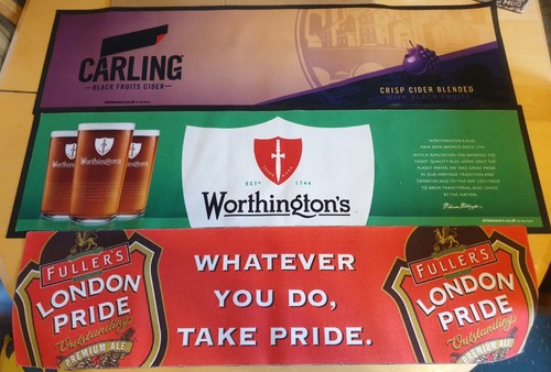 Bar runners man cave carling - man,