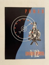 1936 LINCOLN ZEPHYR V-12 "POWER" SALES BROCHURE ORIGINAL IN VERY GOOD CONDITION
