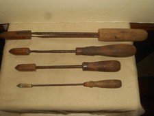Vintage Antique Soldering Irons Lot of 4 Copper Tips Wood Handles Irons #1