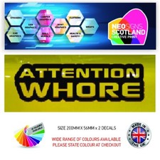 2 x 200mm Stickers Car Bike Van Truck Boat Vinyl Wall Graphic Various Designs