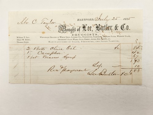 1855 antique lee butler - lee, co