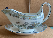 Wedgewood  Chinese Legend gravy boat with saucer.  Excellent condition.