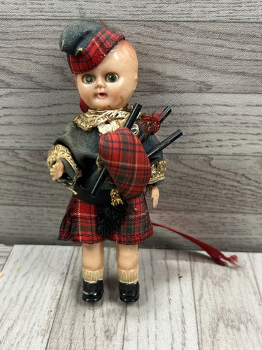 Vintage scottish piper - scottish, doll