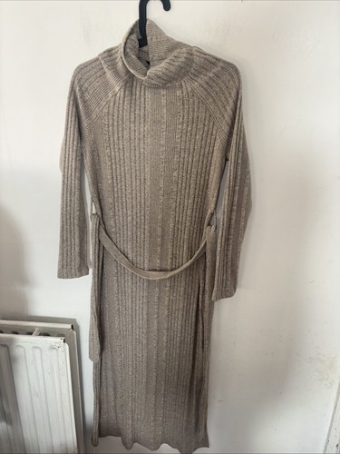 Ribbed knit midi dress - ribbed,