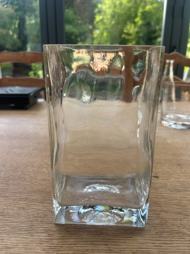 Clear thick glass rectangular - thick,