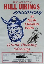 HULL v SHEFFIELD SPEEDWAY