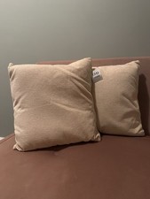 2 X Cream Cushions: New Never Used - From OG. Ideal For Sofa Or Garden Room