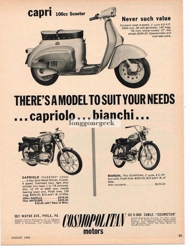 1964 parilla capri - 1964, motor