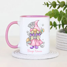 Bingo Mug, Bingo Gift For Her, Gonk Character Mug, Bingo Gnome Mug, Bingo Queen