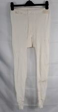 Genuine Surplus Swedish Army Long Johns Thermal Leggings Cream Elasticated(2761)
