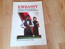 1981 embassy snooker programme