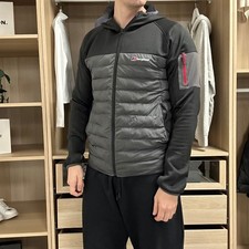 Berghaus Mens Hybrid Windbreaker Jacket Size M Grey Black Outdoor Hydroloft