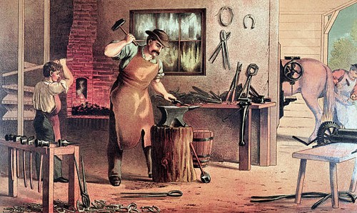 American blacksmith his - blacksmith,