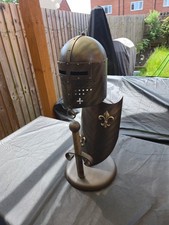 Table Lamp Medieval Knight Style Unique Burnished Bronze LED GX53 11W