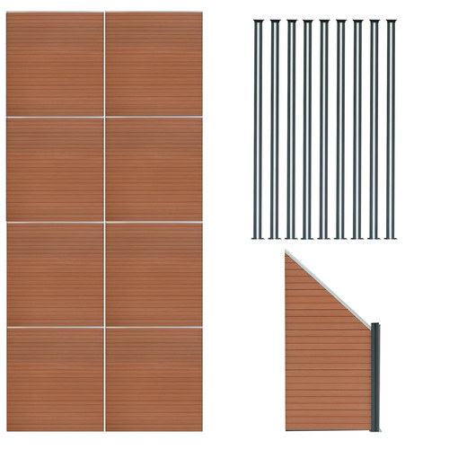 Composite fence panels - fence, x