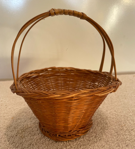 Small brown wicker bamboo - small,