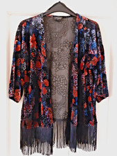 Topshop Velvet Devore Jacket