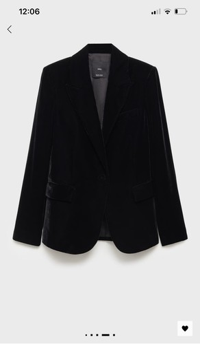 Structured velvet jacket - structured, xxs