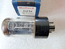 Mullard  GZ34 Code F31 B9I Large Base NOS Valve Tube  Amplitrex Tested   JL19B